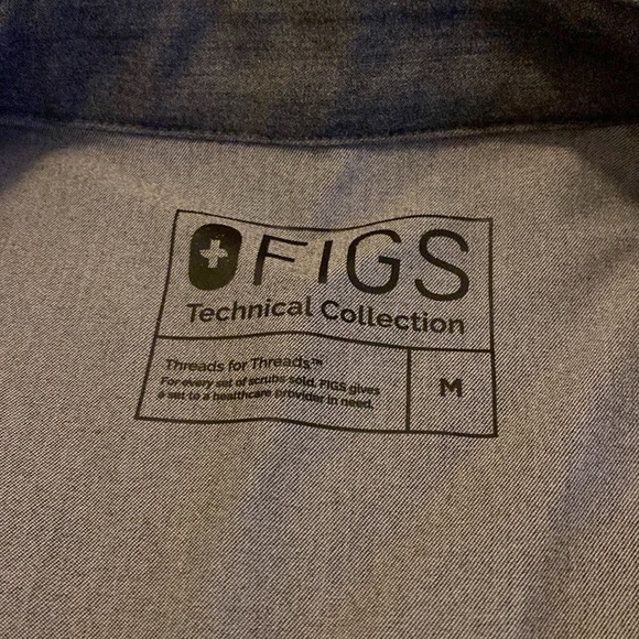 Figs technical collection scrub top size M gray - Picture 1 of 10